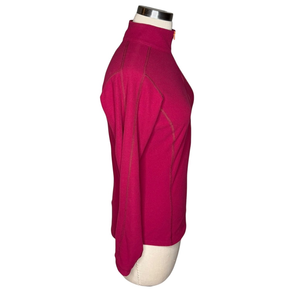 ARCTERYX Rho AR Zip Neck Pink Waffle Knit Pullover Women's Small FLAWED - Picture 4 of 10